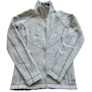 Outdoor Research Women’s Small Full Zip Fleece Jacket Gray Outdoor Hiking